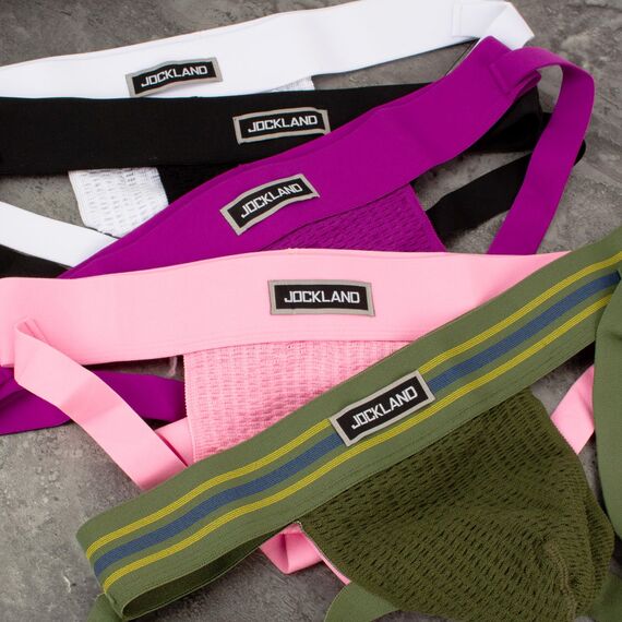 Herren Jock Strap, Wide Band Mesh Male Unterwäsche Jockstrap Competitive Athletic Supporter for Gym Vasektomy Rugby Marathon, Grün , Large