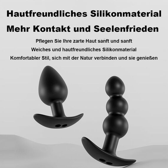 Elektro Schock Silikon Analplug Sex toys Set Prostata Stimulation Extrem Fetisch Butt Plug Mit 12 Schockmodi & 20 Stufen Elektroschockintensität E-stim Anal Dilatoren Sexspielzeug Männer Frauen (A)