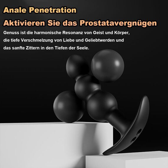 Elektro Schock Silikon Analplug Sex toys Set Prostata Stimulation Extrem Fetisch Butt Plug Mit 12 Schockmodi & 20 Stufen Elektroschockintensität E-stim Anal Dilatoren Sexspielzeug Männer Frauen (B)