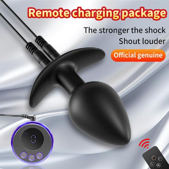 Jpscor Elektro Shock Silikon Analplug Prostata Stimulation Männer Tragbar Klein Sexuelle Elektrostimulation Analdildo Buttplug SM E-stim Anal Dilatoren Sexspielzeug für Männer Frauen (A-Set)