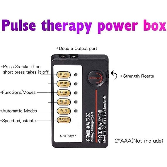 ZTHBYSB Elektrischer Schock Impuls Cockring, Elektrostimulation Sex Silikon 4 Bondage Penisring mit Metallperlen, Einstellbar Massage Stimulator Folter Reizstromgerät SM Sexspielzeug für Männer,B