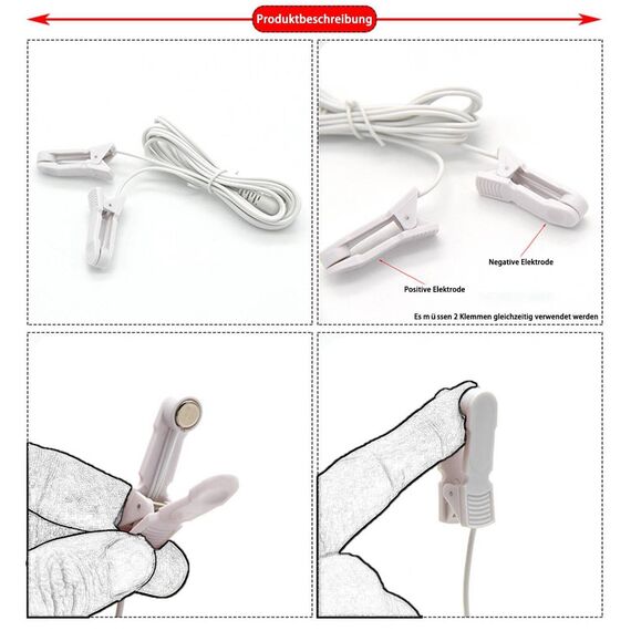 Elektro Reizstromgerät, Butt Plug Anal Trainer Prostatamassager Massage Pads Nippelklemmen Reizstromgeräte Elektrostimulation Reizstrom SM Sexspielzeug für Männer