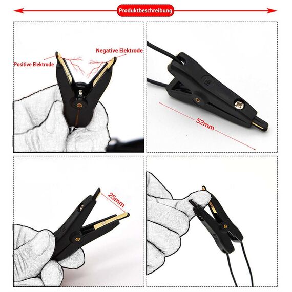 Elektro Reizstromgerät, Butt Plug Anal Trainer Prostatamassager Massage Pads Nippelklemmen Reizstromgeräte Elektrostimulation Reizstrom SM Sexspielzeug für Männer