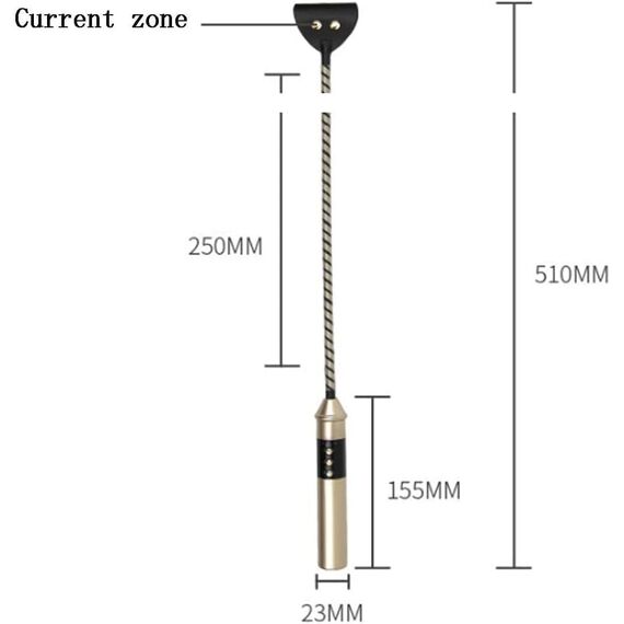 Hrekssi Elektrostimulation Massagestab Set, Nippel Penis Anregungs Schmerz Elektroschock, Elektro Leder Peitsche, Masturbationsmassagestab Klitoris USB Aufladbar, Schwarz