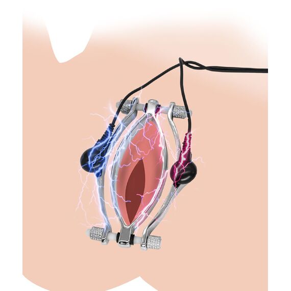 Elektrostimulation Schamlippenspreizer Frauen g-punkt-vibratoren SM Klitorisstimulator Klitoris Klemmen Sex Toy Sexspielzeug für Paare Extrem Sex
