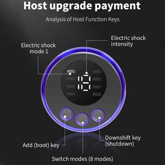 LZMYZ Estim Penisringe, Elektro Schock 3 Stück Cockring Reizstromgeräte Elektrostimulation SM Sexspielzeug für Männer Paare Bondage Set mit Host und Penis-Elektroden-Ring(A)