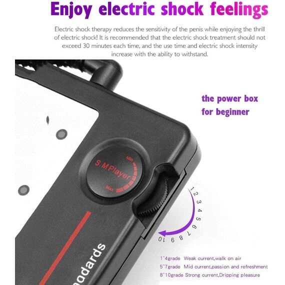 Hrekssi Elektrostimulation Reizstromgerät Testicles Bondage Gay Electrostimulation Set Penis Stick Ball Loop with Remote Control Extrem Folter Sexspielzeug Massager für Frauen Männer Paar