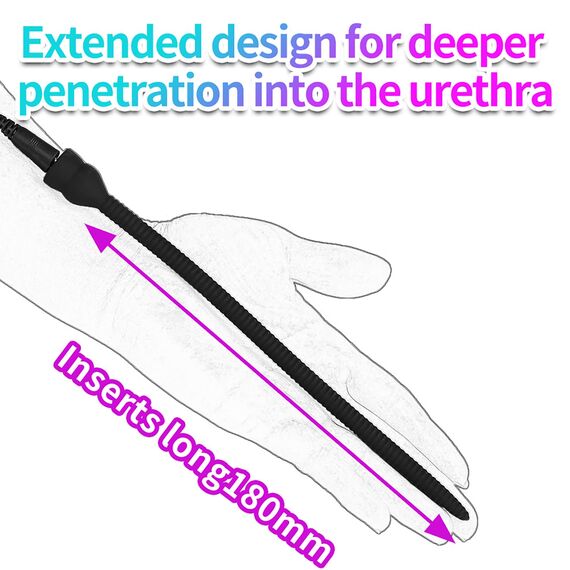 LYAMais Elektrostimulation Set Sexuelle Elektrostimulation Silikon Penis Plug Urethral Dilator Folter SM E-Stim Sexspielzeug für männer Harnröhrensonden Harnröhre Katheter Sex Toy(A-Anzug)