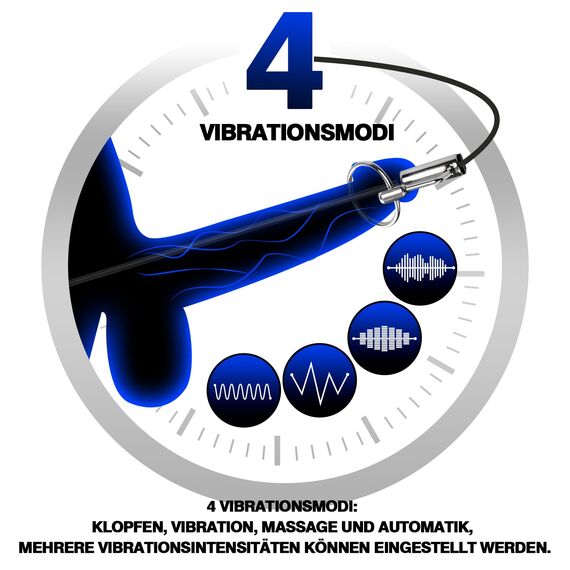 Harnröhren Dilator Vibrierender Elektro Penisplug aus Edelstahl zur Harnröhren E-Stim Dehnung Prostata Anregung BDSM Sounding Masturbation Urethral Dilator Set ElektroAnregung für Männer