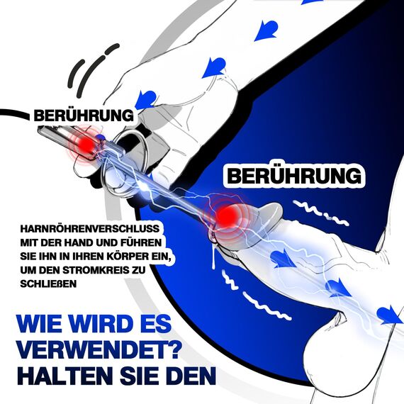 Elektro Harnröhren Dilatator Penis Plug Edelstahl 11mm Urethralblock Reizstrom Vibration für Männer BDSM Prostata SM Masturbation Katheter Spielzeug Dilatoren Vibrator Dilatatoren Harnröhrenvibrator