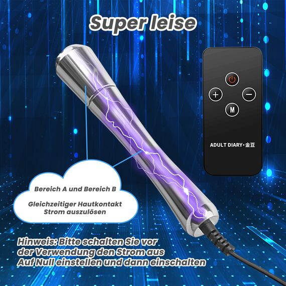 LYAMais Elektro Shock Metall Butt Plug Prostata Stimulator Analplug Butt Plug Analdildo Elektrische Stimulation Klein Anal Dilatator G-punkt Stimulator SM-Elektrische Stimulation analplug set（Tippe B）