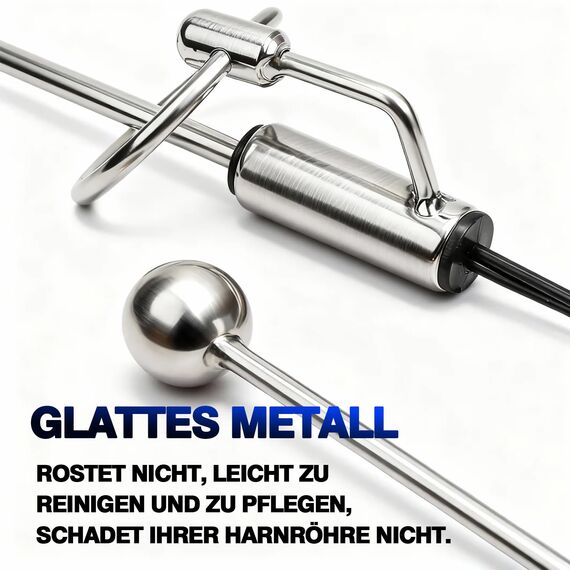 Harnröhren Dilator Vibrierender Elektro Penisplug aus Edelstahl zur Harnröhren E-Stim Dehnung Prostata Anregung BDSM Sounding Masturbation Urethral Dilator Set ElektroAnregung für Männer