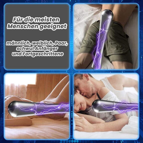 LYAMais Elektro Shock Metall Butt Plug Prostata Stimulator Analplug Butt Plug Analdildo Elektrische Stimulation Klein Anal Dilatator G-punkt Stimulator SM-Elektrische Stimulation analplug set（Tippe B）