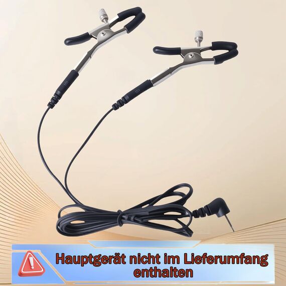 Elektrostimulation Nippelklemmen für Frauen Nippel Clip Sexspielzeug ElektroSchock Brust Flirten Spielzeug Erotik Nippel Stimulation SM Sex Toy Brustwarzen Clip Schamlippen Clips für Paare, B