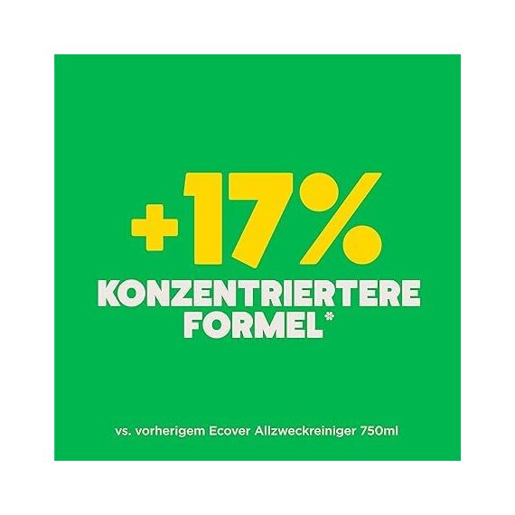 Ecover Allzweckreiniger Spray, kraftvoll gegen Schmutz und Dreck, für alle Oberflächen, Zitronengras- und Ingwerduft, 1 x 1L