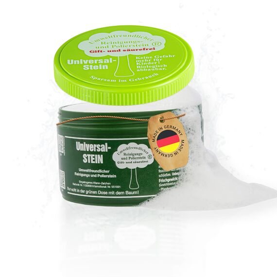 Universalstein grüner weißer Reinigungsstein Putzstein Reiniger Stein Größe I 650 g