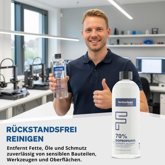 2000ml Isopropanol 70% Lösungsmittel Isopropylalkohol 70 Reiniger für Haushalt | Nagelcleaner | Lackreiniger | IPA 2L 2-Propanol | Fettentferner