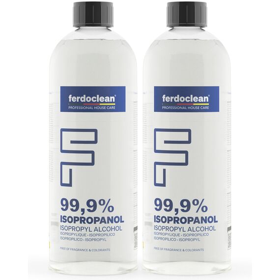 ferdoclean 99,9% Isopropanol 2000ml | 2L IPA 2-Propanol Isopropylalkohol Isopropyl | Reingungsmittel 2 x 1L
