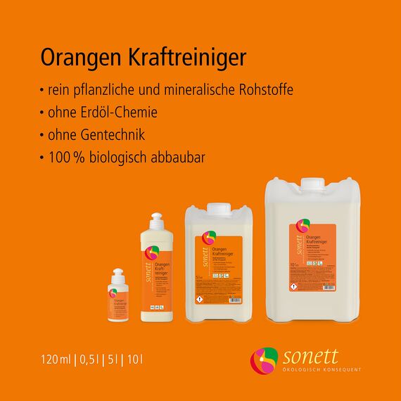 Sonett Orangen Kraftreiniger, 500 ml