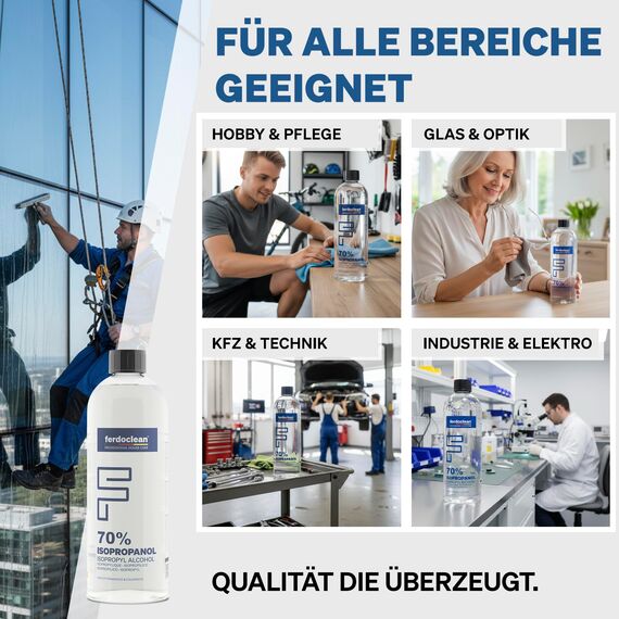 3000ml Isopropanol 70% Lösungsmittel Isopropylalkohol 70 Reiniger für Haushalt | Nagelcleaner | Lackreiniger | IPA 3L 2-Propanol | Fettentferner