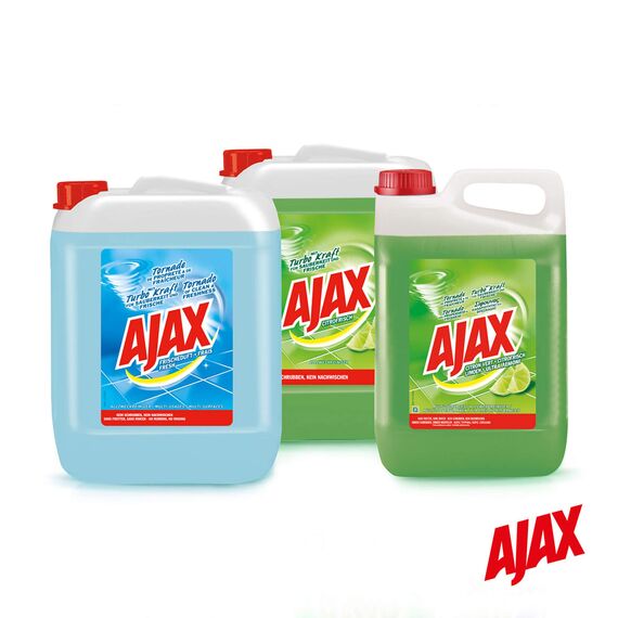 Ajax Allzweckreiniger Citrofrische 10L - Reiniger für Sauberkeit und Frische, ideal für Büro, Betrieb, Praxis oder zu Hause, im praktischen Kanister