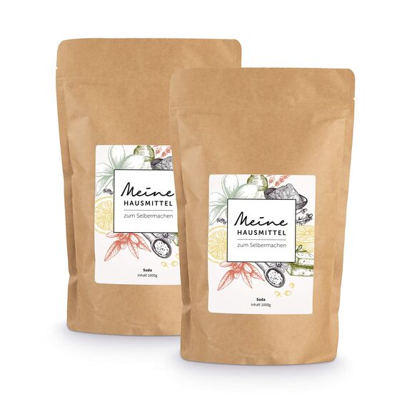HANSE PRO Soda, 2 x 1000 g I Pulver I Natürliches Hausmittel I Effektives Reingungsmittel I Wasserenthärter I Waschmittel I Wasch-Soda I Reines Soda