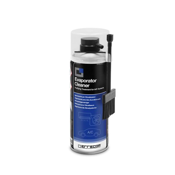 Errecom Evaporator Cleaner Pro, Klimaanlagenreiniger mit speziellem Dosierpinsel mit harten Borsten für die direkte Anwendung an Wärmetauschern, enthält Einweghandschuhe, 400ml Spraydose