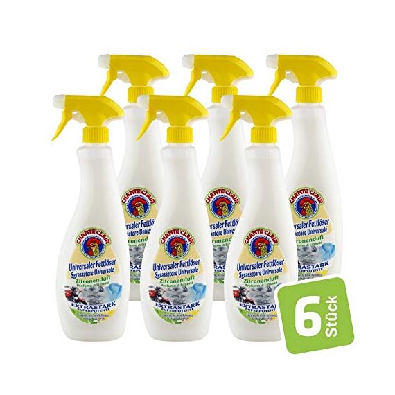 6x Chante Clair - Universaler Fettlöser Zitronenduft 750ml