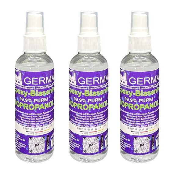 3x100ml Isopropanol 99,9% IPA Lösungsmittel Isopropylalkohol 2-Propanol Reiniger