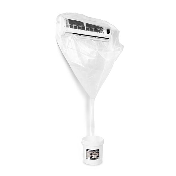 ERRECOM Klimaanlagen-Reinigungskit, enthält Evaporator Cleaner PRO Reiniger mit Pinsel aus harten Borsten, Wally Schutzhülle, A/C Tabs 40 lang wirkende Klimaanlagentabletten, Handschuhe