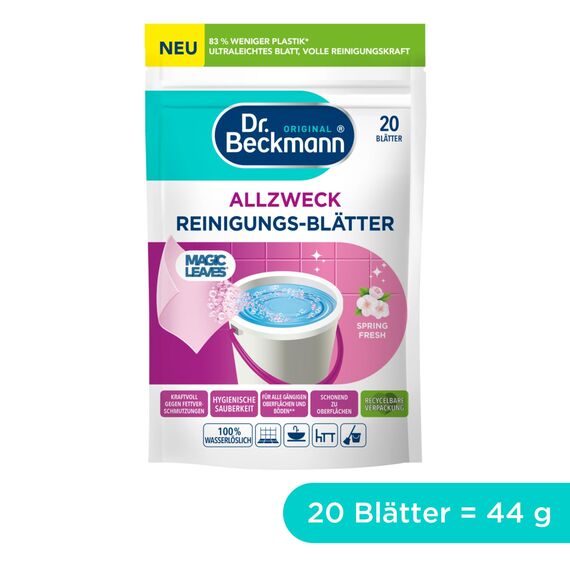 Dr. Beckmann Allzweck Reinigungs-Blätter SPRING FRESH | 20 Blätter