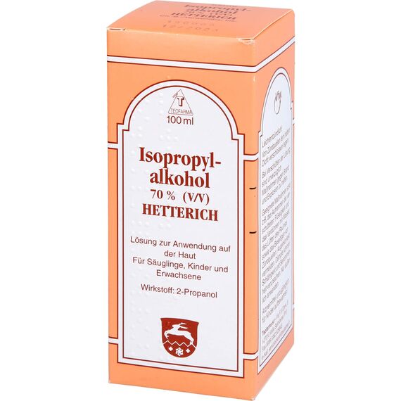 ISOPROPYLALKOHOL 70% V/V Hetterich 100 ml
