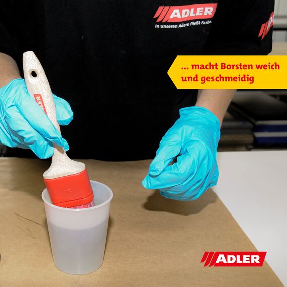 ADLER Pinselreiniger - 1 Liter - perfekte Pinselreinigung, saubere und weiche Borsten
