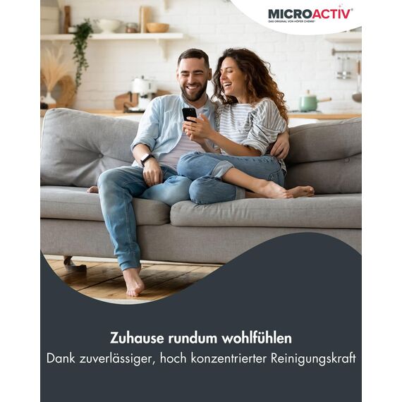 MICROACTIV Orangenöl Reiniger Konzentrat 3 x 1L - Allzweckreiniger & Fettlöser mit frischem Orangenduft – Universalreiniger Made in Germany