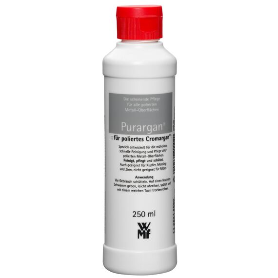 WMF Pflegemittel Purargan 250 ml, Reinigungsmittel für polierten Metall-Oberflächen, Cromargan