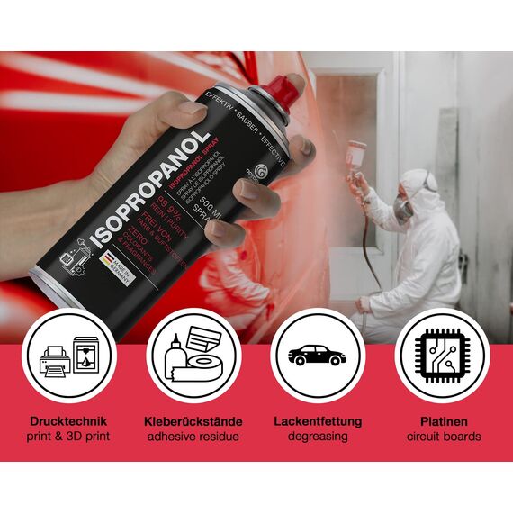 OCTOPUS Isopropanol Spray, IPA Reinigungsalkohol in praktischer Sprühdose - 500 ml