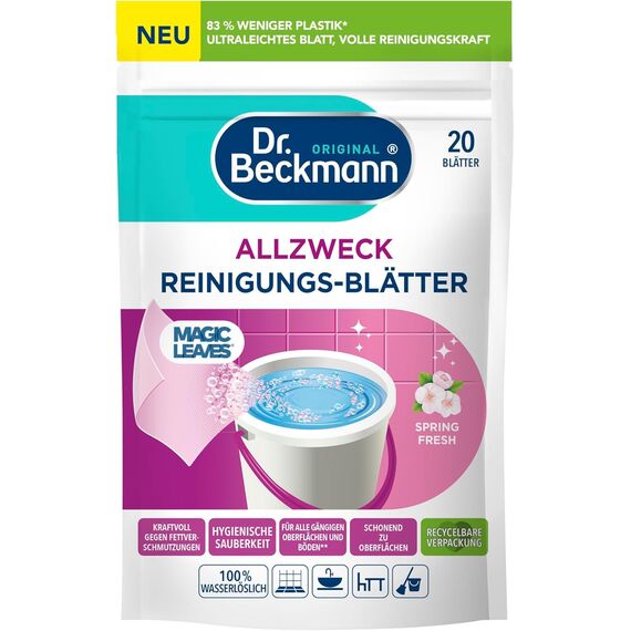 Dr. Beckmann Allzweck Reinigungs-Blätter SPRING FRESH | 20 Blätter