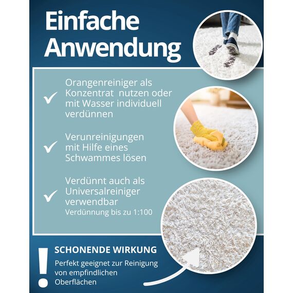 S-Pro - Orangenölreiniger fettlöser Konzentrat 2x500ml Flasche - Schonender Orangenreiniger hochkonzentriert mit frischem Orangenduft - Allzweckreiniger Reinigungsmittel für Haushalt, Küche & Bad