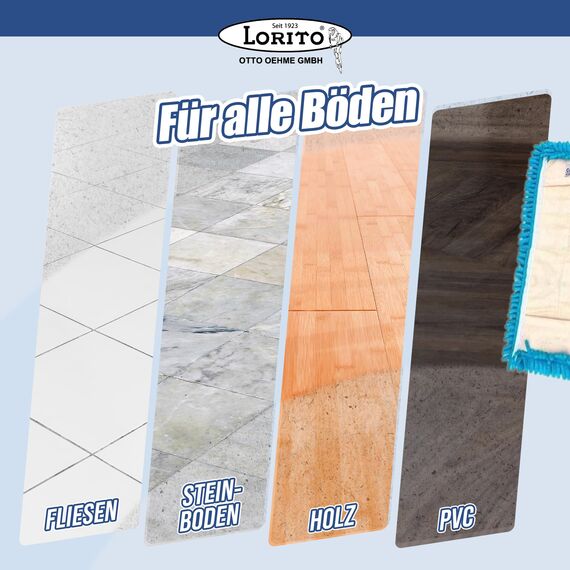 Lorito frisch & sauber Allzweckreiniger, 2x 10 Liter Konzentrat, intensiver und schaumstarker Allesreiniger für Reinigung aller Flächen, Hartböden, Wände und Fliesen