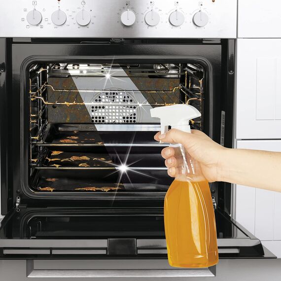 EASYmaxx Reinigungs-Konzentrat Orange 2x500ml Set mit Sprühflasche | Ergibt 100 Liter Allzweckreiniger | Mühelose Reinigung von allen Flächen | Ideal für Kochfelder, Grillroste, Backöfen u.v.m.