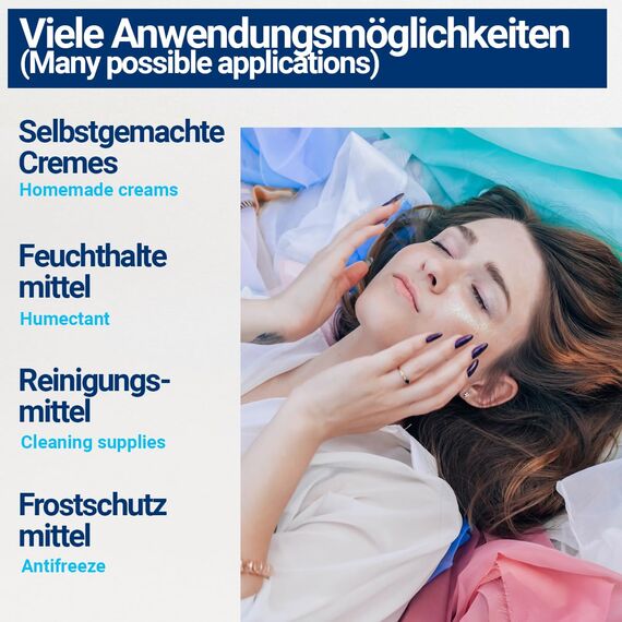 1000ml Propylenglycol in Pharmaqualität USP– vielseitig – hochrein | >99,5% | E1520