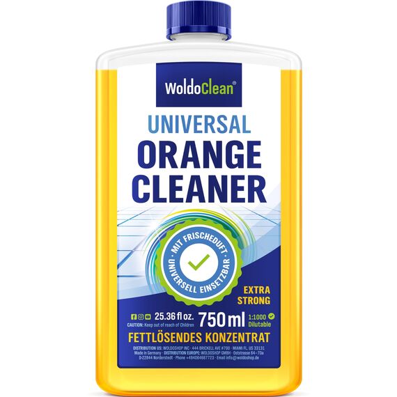 Orangenreiniger Konzentrat hochkonzentriert & fettlösend – 750 ml Reinigungsmittel für Küche, Boden & hartnäckige Verschmutzungen