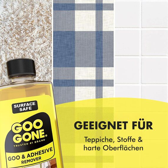 Goo Gone - Liquid - Klebereste Entferner - Etikettenlöser, Klebstoffentferner, Aufkleber Entferner - 237 ml