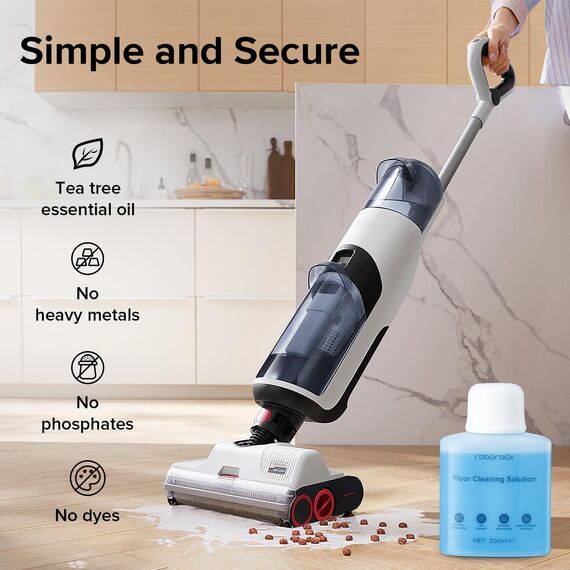 roborock Original Reinigungsmittel für S/Saros/Qrevo/Q-Serie Saugroboter und F25/Dyad pro combo/Flexi/F-Serie Nass- & Trockensauger, Bodenreiniger Mittel,200ml,Verdünnungsverhältnis 1:200