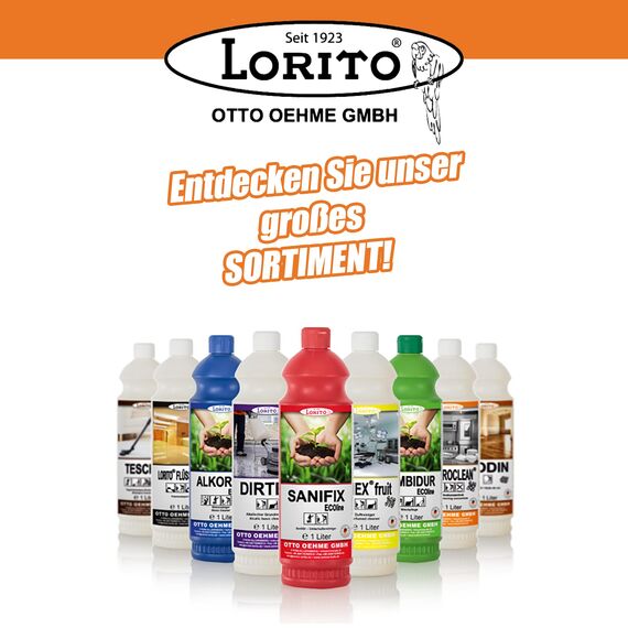 Lorito Profi-Fettlöser stark für Gastronomie & Küche 2x 10 Liter, Küchen-Reiniger Konzentrat für Dunstabzugshaube, Grill, Backofen und Fliesen