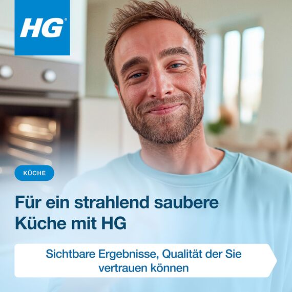 HG Ofen-, Grill- & Barbecue-Reinigungsspray, entfernt schnell angebrannte Speisereste & eingebranntes Fett für Küche & Außenbereich - 500 ml