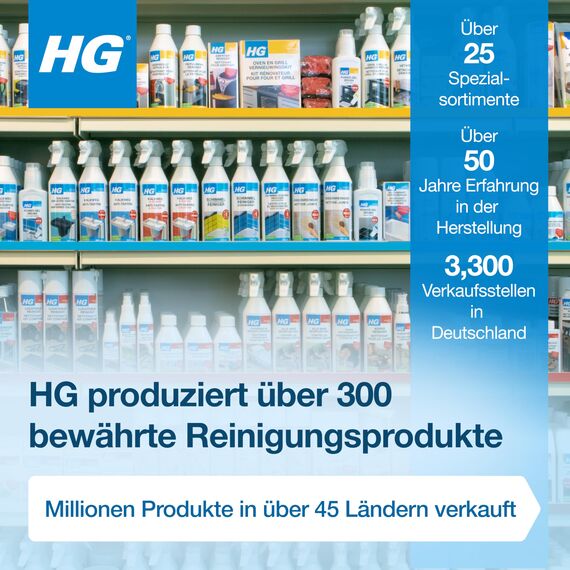 HG Ofen-, Grill- & Barbecue-Reinigungsspray, entfernt schnell angebrannte Speisereste & eingebranntes Fett für Küche & Außenbereich - 500 ml
