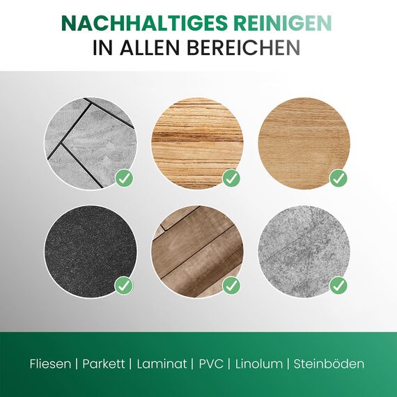 BiOHY Bodenreiniger (9 x 1 Liter) | Konzentrat für alle Reinigungsgeräte und alle Hartböden | angenehmer Geruch und streifenfreie Reinigung | ideal für Laminat, PVC & Stein | Bio Konzentrat