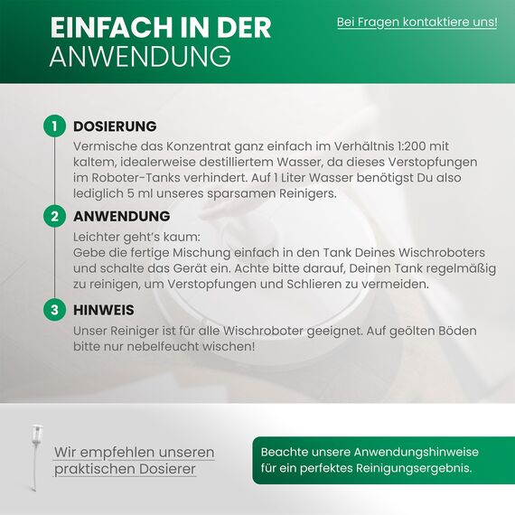 BiOHY Wischroboter Reinigungsmittel für Holzböden (6 x 1 Liter) | Bodenreiniger Konzentrat | Laminat & Parkettpflege | Bodenreiniger Mittel mit streifenfreiem Glanz | Schaumarm