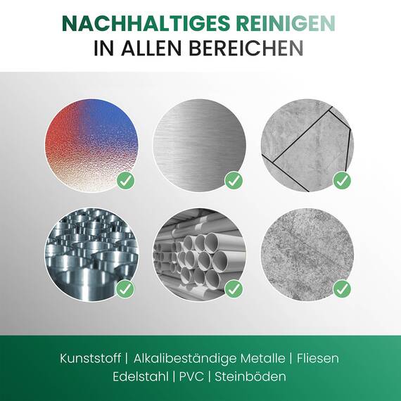 BiOHY Grundreiniger (3 x 1 Liter) | Bodenreiniger Konzentrat gegen hartnäckige Verkrustungen & Pflegefilme | reinigt alle säure- & wasserfesten Oberflächen | für maschinelle & manuelle Bodenreinigung